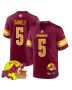 Jayden Daniels 5 Washington Commanders Super Bowl LIX New Orleans Patch Game Men Jersey – Burgundy
