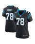 Jayden Peevy 78 Carolina Panthers Game Women Jersey – Black