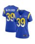 Jaylen McCollough 39 Los Angeles Rams Women’s Game Jersey – Royal