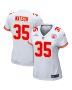Jaylen Watson 35 Kansas City Chiefs Super Bowl LVIII Patch Game Women Jersey – White