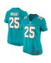 Jaylen Wright 25 Miami Dolphins Women’s Game Jersey – Aqua