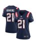 Jaylinn Hawkins 21 New England Patriots Women’s Team Game Jersey – Navy