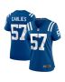 Jaylon Carlies 57 Indianapolis Colts Women’s Game Jersey – Royal