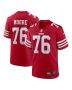 Jaylon Moore 76 San Francisco 49ers Game Men Jersey – Scarlet