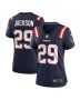 JC Jackson 29 New England Patriots Game Women Jersey – Navy