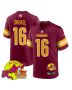 Jeff Driskel 16 Washington Commanders Super Bowl LIX New Orleans Patch Game Men Jersey – Burgundy
