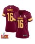 Jeff Driskel #16 Washington Commanders Super Bowl LIX Women’s Jersey – Burgundy