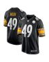 Jeremiah Moon 49 Pittsburgh Steelers Game Men Jersey – Black