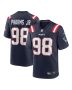 Jeremiah Pharms Jr. 98 New England Patriots Team Game Men Jersey – Navy