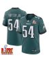 Jeremiah Trotter Jr. #54 Philadelphia Eagles Super Bowl LIX Jersey – Men’s – Midnight Green