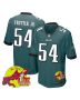 Jeremiah Trotter Jr. 54 Philadelphia Eagles Super Bowl LIX New Orleans Patch Game Men Jersey – Midnight Green