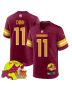 Jeremy Chinn 11 Washington Commanders Super Bowl LIX New Orleans Patch Game Men Jersey – Burgundy