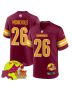 Jeremy McNichols 26 Washington Commanders Super Bowl LIX New Orleans Patch Game Men Jersey – Burgundy