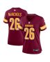 Jeremy McNichols 26 Washington Commanders Women’s Game Jersey – Burgundy