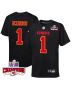 Jerick McKinnon 1 Kansas City Chiefs Super Bowl LVIII Champions 4 Stars Patch Fashion Game YOUTH Jersey – Carbon Black