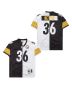 Jerome Bettis 36 Pittsburgh Steelers Two-Toned Retro Throwback Men Jersey – Black/White