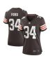 Jerome Ford 34 Cleveland Browns Game Women Jersey – Brown