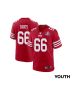 Jesse Davis 66 San Francisco 49ers Super Bowl LVIII Patch Game YOUTH Jersey – Scarlet