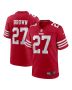 Ji’Ayir Brown 27 San Francisco 49ers Game Men Jersey – Scarlet