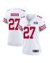 Ji’Ayir Brown 27 San Francisco 49ers Super Bowl LVIII Patch Game Women Jersey – White