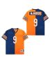 Jim McMahon 9 Chicago Bears Two-Toned Retro Throwback Men Jersey – Orange/Navy