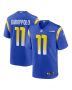 Jimmy Garoppolo 11 Los Angeles Rams Game Men Jersey – Royal