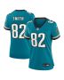 Jimmy Smith 82 Jacksonville Jaguars Women’s Prowler Throwback Retired Player Game Jersey – Teal