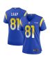 JJ Laap 81 Los Angeles Rams Women’s Game Jersey – Royal