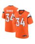 JL Skinner 34 Denver Broncos Team Game Men Jersey – Orange