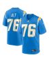 Joe Alt 76 Los Angeles Chargers Player Game Men Jersey – Powder Blue