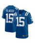 Joe Flacco 15 Indianapolis Colts Game Men Jersey – Royal