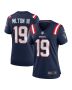 Joe Milton III 19 New England Patriots Women’s Game Jersey – Navy