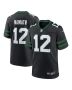 Joe Namath 12 New York Jets Alternate Game Men Jersey – Legacy Black