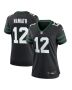 Joe Namath 12 New York Jets Alternate Game Women Jersey – Legacy Black