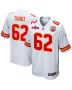 Joe Thuney 62 Kansas City Chiefs AFC Champions Patch Game Men Jersey – White