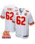 Joe Thuney 62 Kansas City Chiefs Super Bowl LVIII Champions 4X Game Men Jersey – White