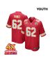 Joe Thuney 62 Kansas City Chiefs Super Bowl LVIII Champions 4X Game YOUTH Jersey – Red