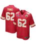 Joe Thuney 62 Kansas City Chiefs Super Bowl LVIII Patch Game Men Jersey – Red