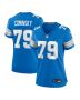 John Cominsky 79 Detroit Lions Women’s Team Game Jersey – Blue