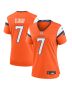 John Elway 7 Denver Broncos Retired Women Game Jersey – Orange