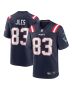 John Jiles 83 New England Patriots Team Game Men Jersey – Navy