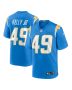 John Kelly Jr. 49 Los Angeles Chargers Team Game Men Jersey – Powder Blue