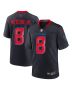 John Metchie III 8 Houston Texans 2nd Alternate Game Men Jersey – Navy