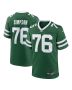 John Simpson 76 New York Jets Team Game Men Jersey – Legacy Green