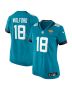 John Wolford 18 Jacksonville Jaguars Women’s Team Game Jersey – Teal