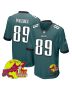 Johnny Wilson 89 Philadelphia Eagles Super Bowl LIX New Orleans Patch Game Men Jersey – Midnight Green
