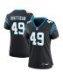 Jon Rhattigan 49 Carolina Panthers Women’s Game Jersey – Black