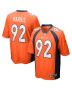 Jonathan Harris 92 Denver Broncos Men Game Jersey – Orange