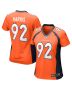 Jonathan Harris 92 Denver Broncos Women Game Jersey – Orange