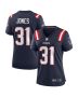 Jonathan Jones 31 New England Patriots Women Game Jersey – Navy